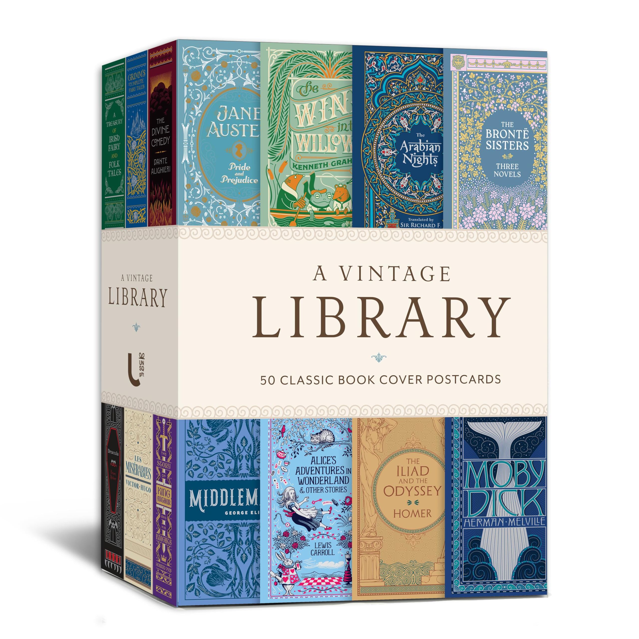 A Vintage Library: 50 Classic Book Cover Postcards : Union Square